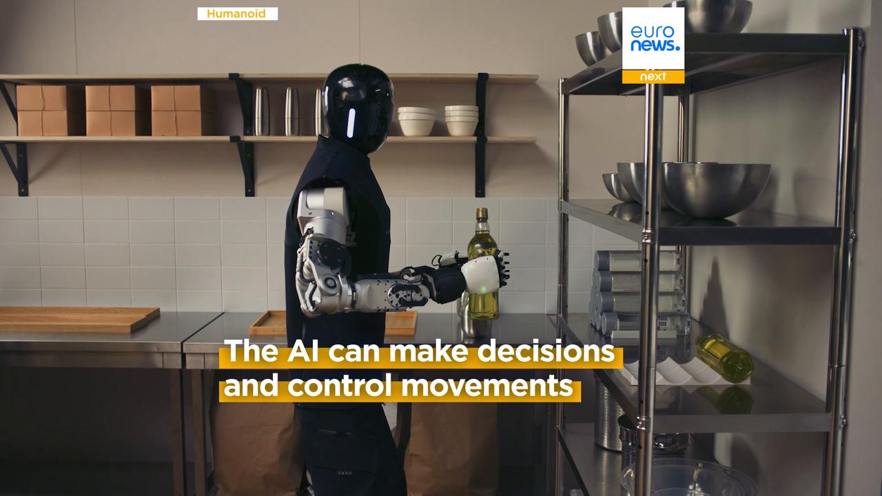 Video thumbnail for Watch: Humanoid robots work together using the same AI 'brain'