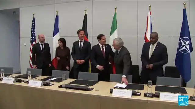 Video thumbnail for Secretary General reaffirms security through strength and support to Ukraine