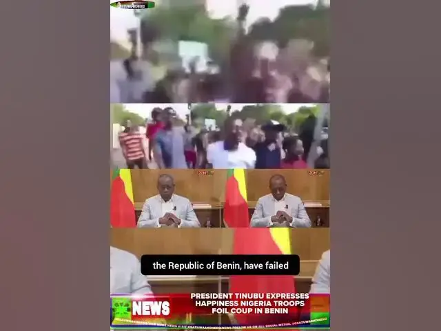Video thumbnail for President Tinubu Expresses Happiness Nigeria Troops Foil Coup In Benin