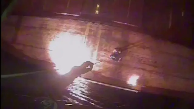 Video thumbnail for US: Coast Guard Aircrew Rushes To Lake Huron Vessel In Midnight Medical Emergency.