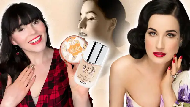 Video thumbnail for I tried Dita Von Teese's favorite Foundation and Face Powder for a week