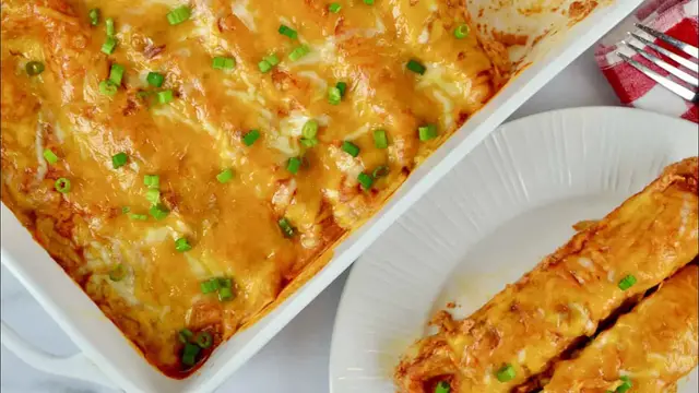 Video thumbnail for Cream Cheese Enchiladas Recipe