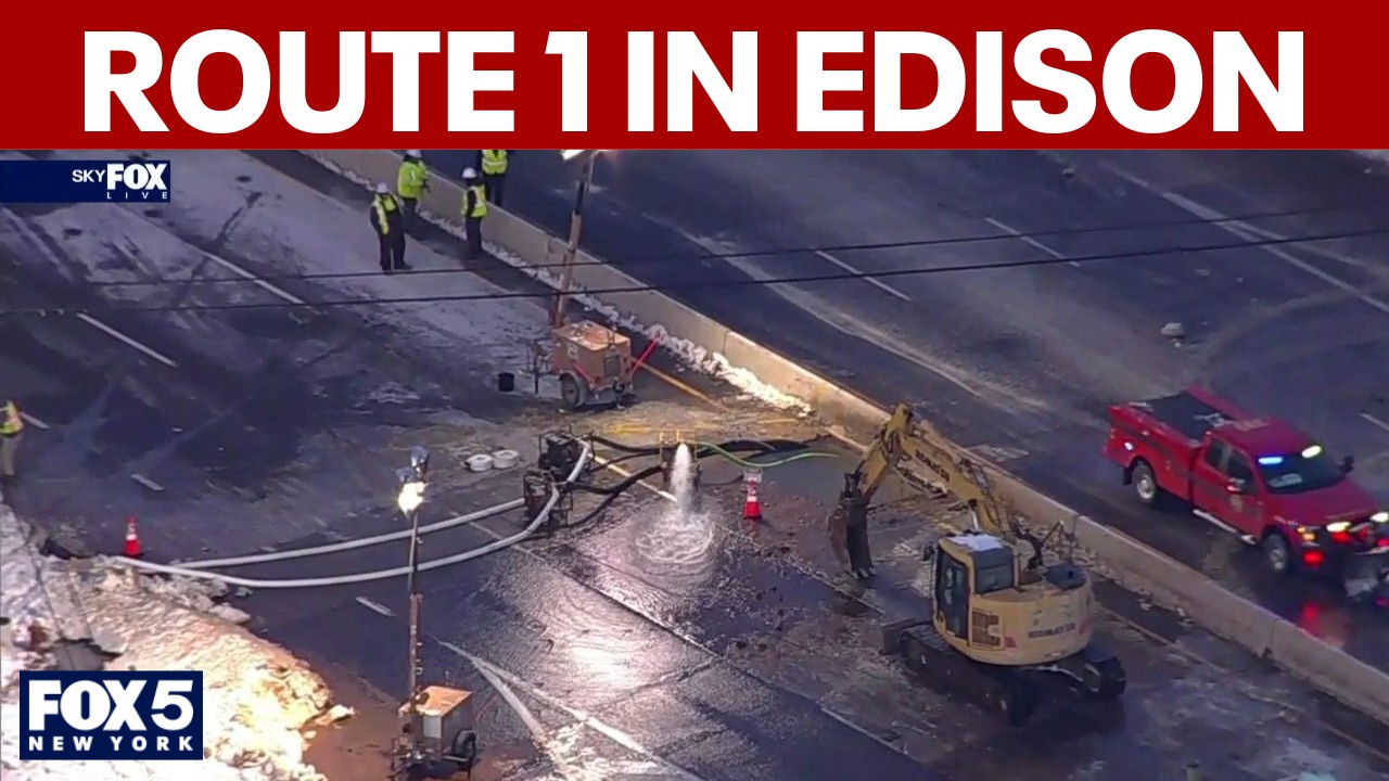Video thumbnail for Latest on Tuesday's commute: Water main break in Edison, transit delays