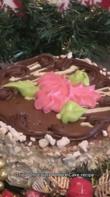 Video thumbnail for tripple  chocolate ombre cake recipe