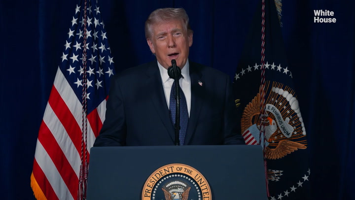 Video thumbnail for Trump addresses US casualties in Iranian conflict, says there will 'likely be more'