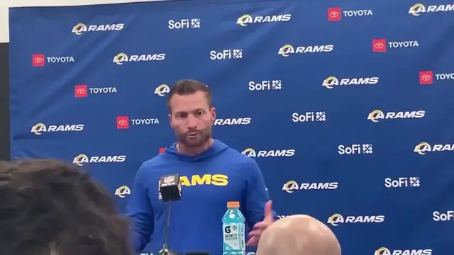 Video thumbnail for Los Angeles Rams Head Coach Sean McVay on the Struggles in the Win Over Carolina