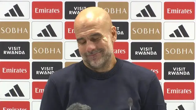 'Video thumbnail for ‘I can’t live in this country with another record!’ – Guardiola on ‘suffering' during 1-1 draw at Arsenal with'