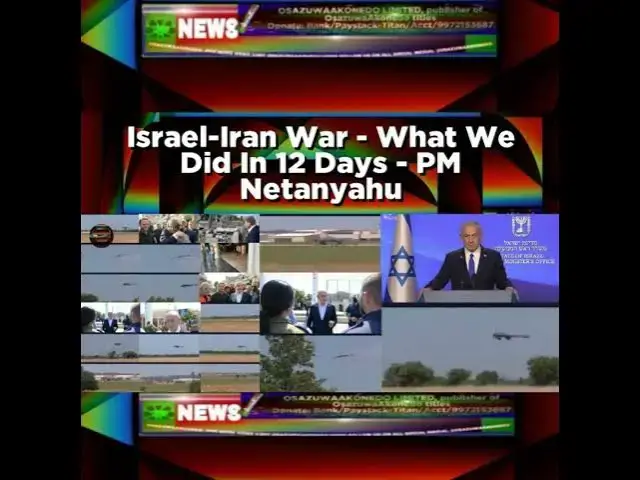 Video thumbnail for Israel-Iran War - What We Did In 12 Days - PM Netanyahu