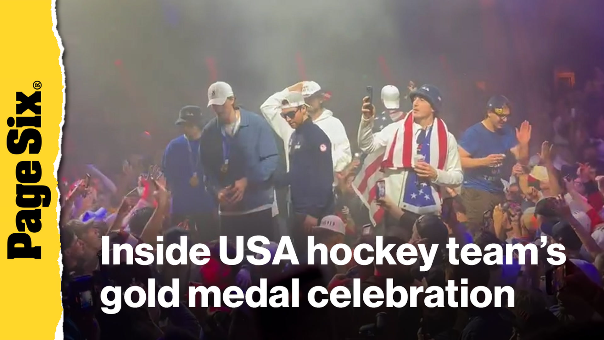 Video thumbnail for Inside USA hockey team's star-spangled gold medal celebration in Miami