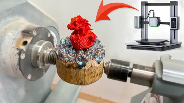 Video thumbnail for Making the coolest woodturning project with AnkerMake M5