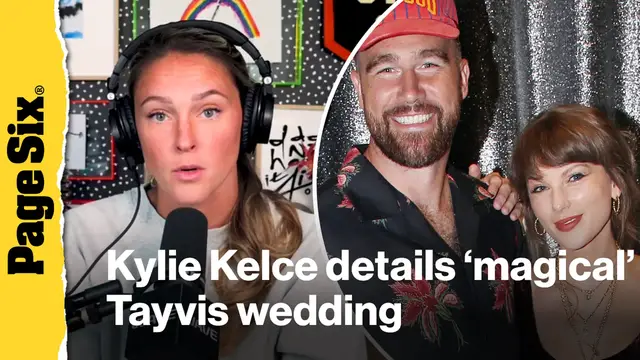 Video thumbnail for Kylie Kelce details Taylor Swift and Travis' 'absolutely magical' wedding