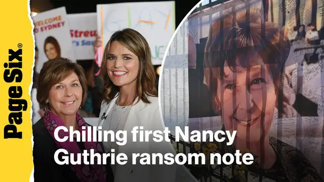 Video thumbnail for Chilling first Nancy Guthrie ransom note included warning for Savannah