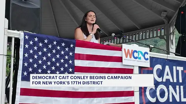 Video thumbnail for Democrat Cait Conley launches campaign for New York's 17th Congressional District