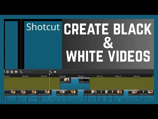 'Video thumbnail for How To Convert Your Videos To Black And White In Shotcut Video Editor'