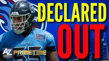 'Video thumbnail for a to z sports nashville: jc latham out! titans vs rams injury report & team news'