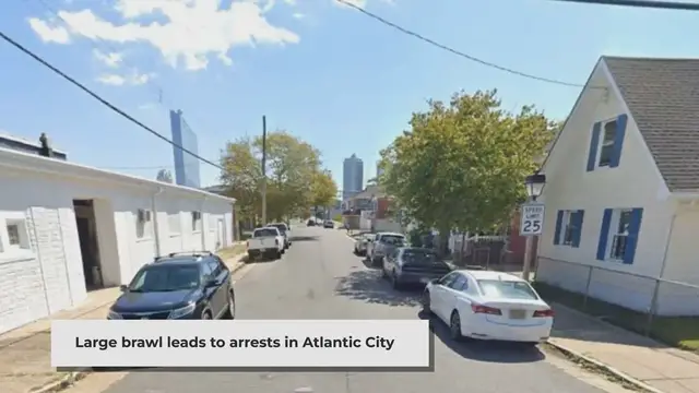 'Video thumbnail for Chaos in Atlantic City: Police Face Violent Brawl and Multiple Arrests'