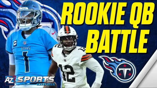 Video thumbnail for a to z sports nashville: cam ward vs shedeur sanders: nfl week 14 talking point? titans & browns analysis