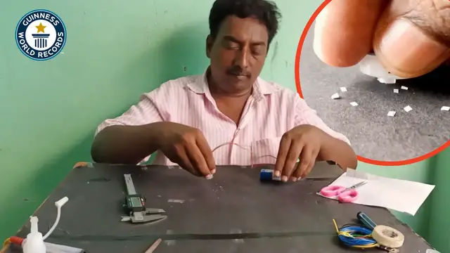 Video thumbnail for The world’s smallest vacuum cleaner, a new record!