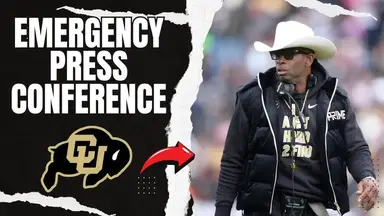 'Video thumbnail for Deion Sanders LIVE EMERGENCY Press COnference - IS HE RETIRING?'