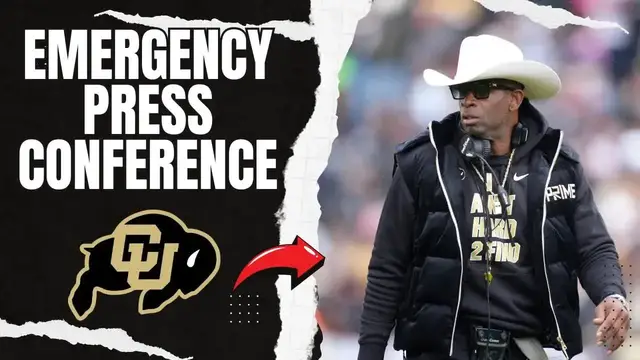 'Video thumbnail for Deion Sanders LIVE EMERGENCY Press COnference - IS HE RETIRING?'