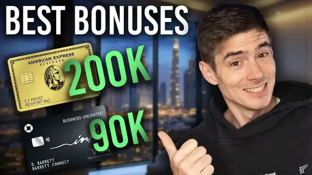 Video thumbnail for Ben Hedges: best credit card bonuses november 2025: amex, chase ink, boa & more!