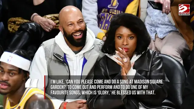 Video thumbnail for Jennifer Hudson calls her relationship with Common ‘divine’ – but isn’t rushing into marriage