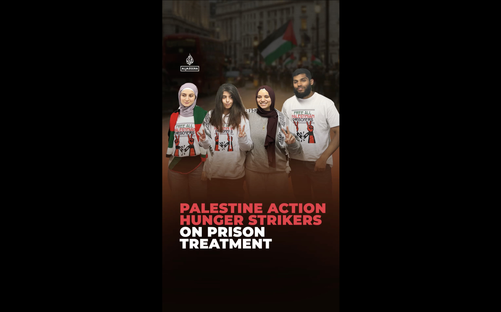 Video thumbnail for Palestine Action hunger strikers on prison treatment