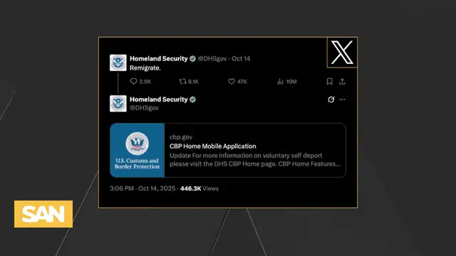'Video thumbnail for DHS ‘remigrate’ post sparks debate over its definition and ties to extremism'