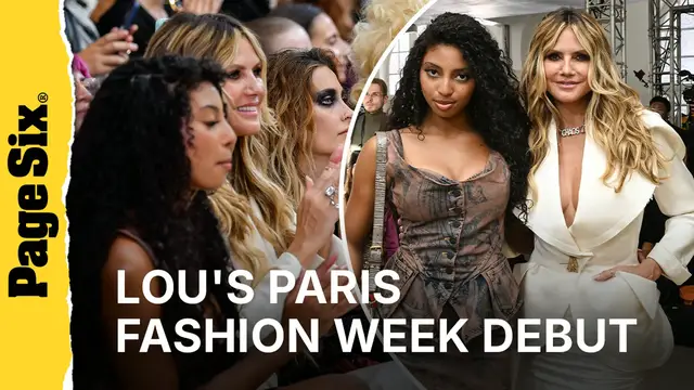 Video thumbnail for Heidi Klum's daughter Lou, 16, makes her Paris Fashion Week debut