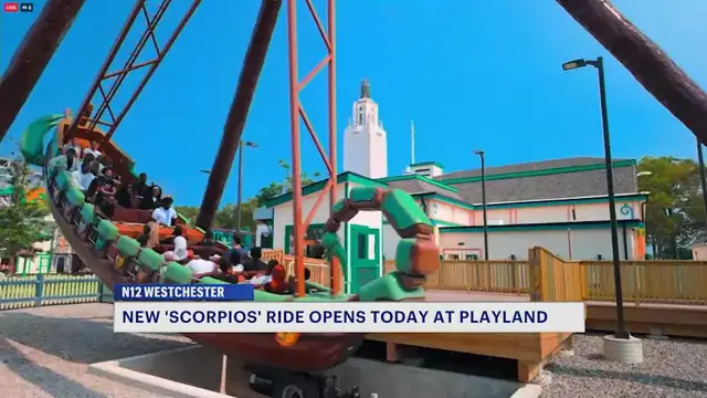 Video thumbnail for Ahoy, thrill-seekers! Playland Park’s newest ride Scorpios is making waves
