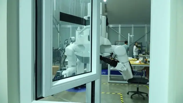 Video thumbnail for China: Games to test humanoid robots' practical skills in real world.