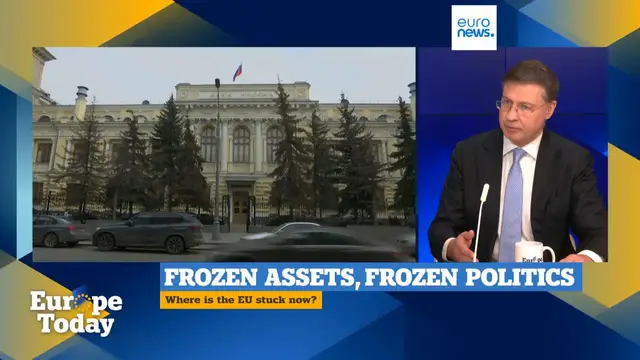 Video thumbnail for EU 'protects smaller states, not threaten them,' Commissioner Dombrovskis tells Euronews