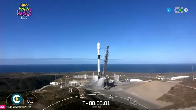 Video thumbnail for Start einer SpaceX - Falcon 9 Rakete mit Satellit Alisio 1
