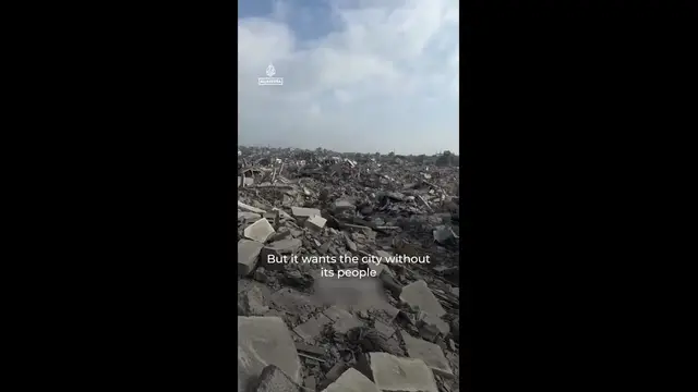 'Video thumbnail for Israel wants to ‘destroy Gaza City, not occupy it’'