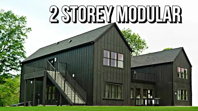Video thumbnail for Double Decker! Two Storey PREFAB HOMES are Being Built Now in America!