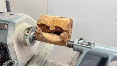 'Video thumbnail for How I Made a Hybrid Resin Vase | Woodturning + Resin Art'