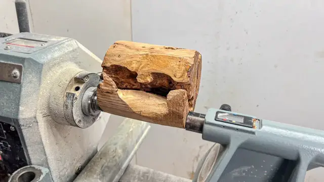 'Video thumbnail for How I Made a Hybrid Resin Vase | Woodturning + Resin Art'