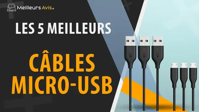 Video thumbnail for ⭐️ MEILLEUR CÂBLE MICRO-USB - Comparatif 2023