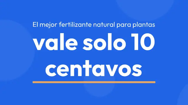 Video thumbnail for El mejor fertilizante natural para plantas utilizado por los viveristas – vale solo 10 centavos