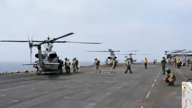 Video thumbnail for US military disables tanker accused of breaking the Iran blockade