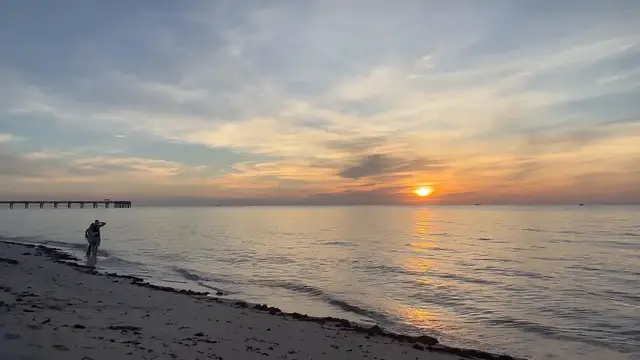 Video thumbnail for US: Painted sunrise through Saharan Dust.