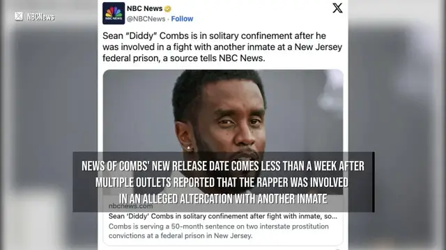 Video thumbnail for IN CASE YOU MISSED IT: Sean 'Diddy' Combs' release date brought forward.