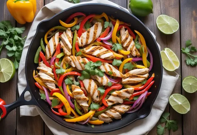Video thumbnail for Sizzling Chicken Fajita Skillet