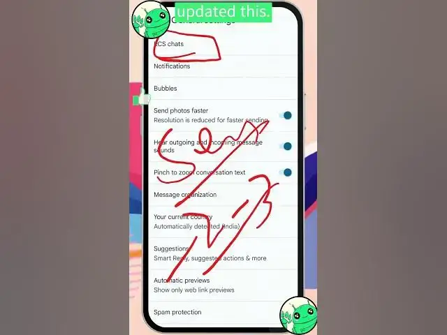 Video thumbnail for How to TURN Off RCS Messages by Google App  #backdroid