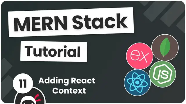Video thumbnail for MERN Stack Tutorial #11 - Adding React Context