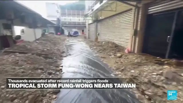 'Video thumbnail for Tropical storm nears Taiwan, thousands evacuated'