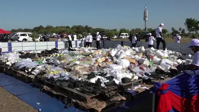 Video thumbnail for Cambodia: Cambodia burns 500 mln USD worth of illicit drugs: deputy PM.