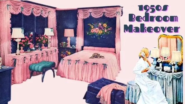 Video thumbnail for 1950s Inspired Bedroom Makeover
