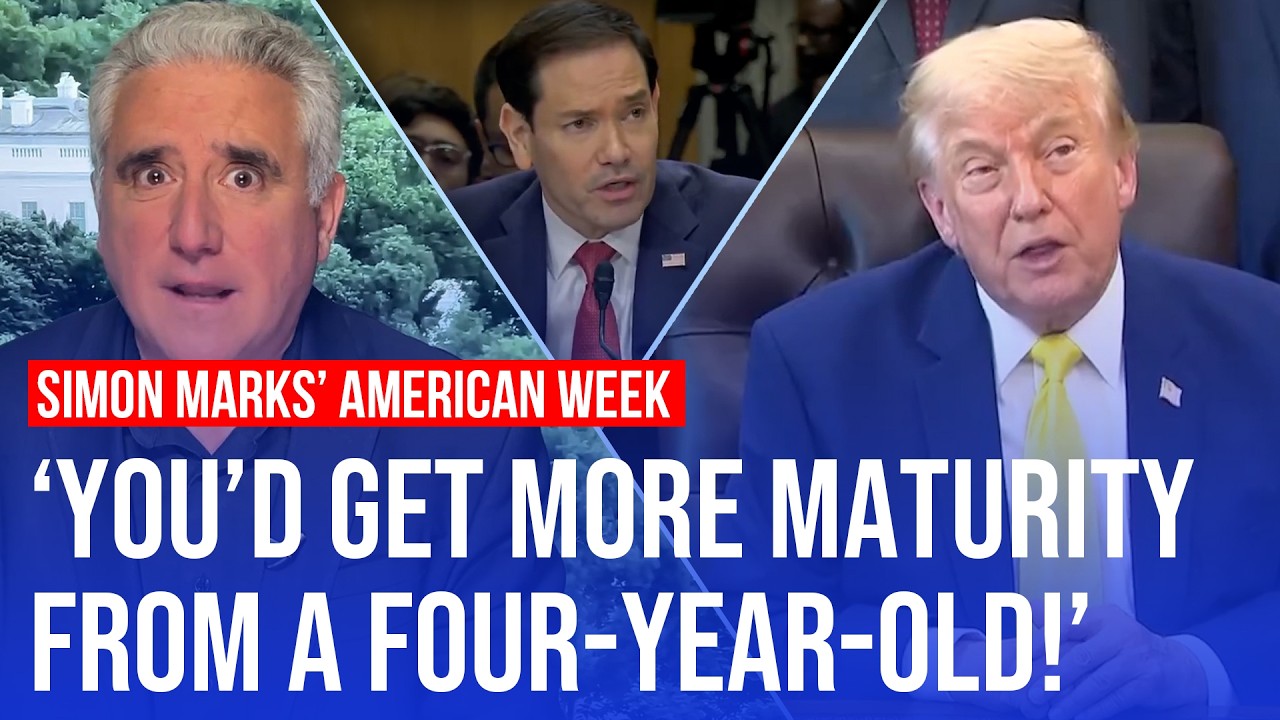 Video thumbnail for ‘Trump didn’t have time to explain the war to Americans!’ | Simon Marks’ American Week