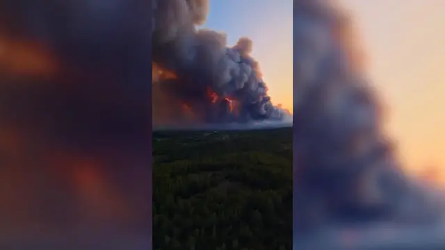 Video thumbnail for France: DRONE - Wildfire burns over 6,000 acres in southeastern France.